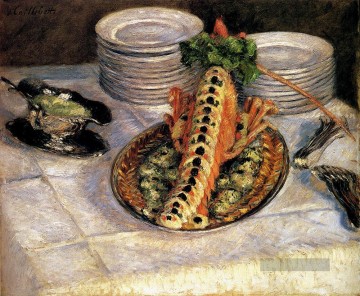  caillebotte - Stillleben mit Languste Gustave Caillebotte